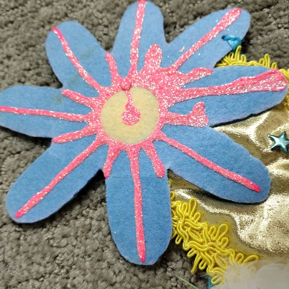 Handmade fabric masquerade mask, stylish, brand new - Picture 2 of 9